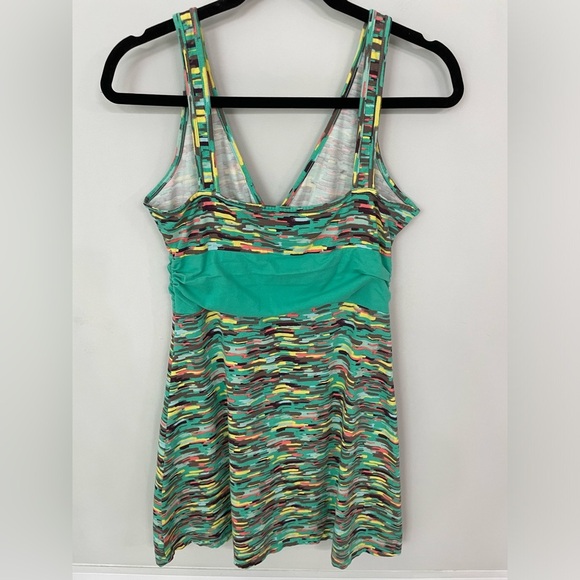 Patagonia Margot Tank Dress Size Medium Sizzling Sun: Desert Turquoise. 8 - Picture 5 of 6